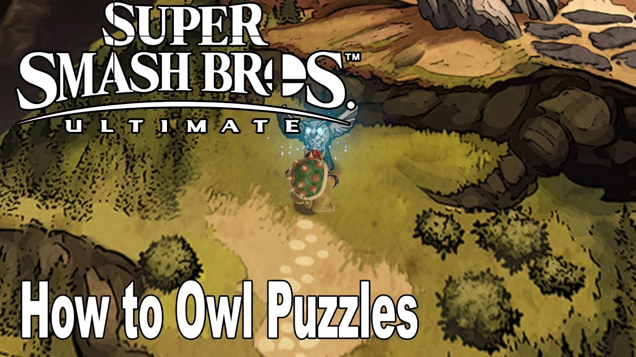 Super Smash Bros. Ultimate - How to Solve Owl Puzzles in Sacred Land [HD 1080P]
