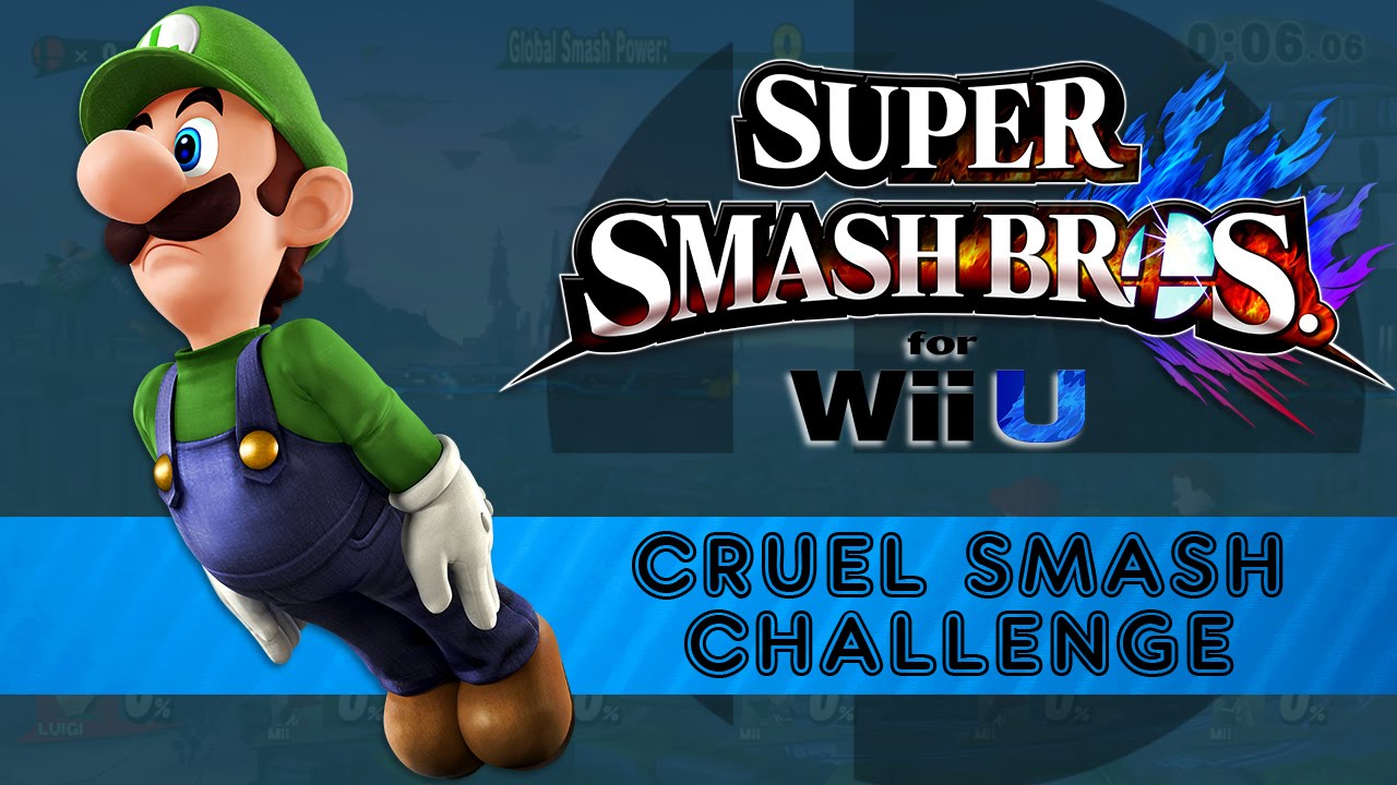 Cruel Smash with Luigi Challenge - Super Smash Bros. for Wii U [60 FPS]