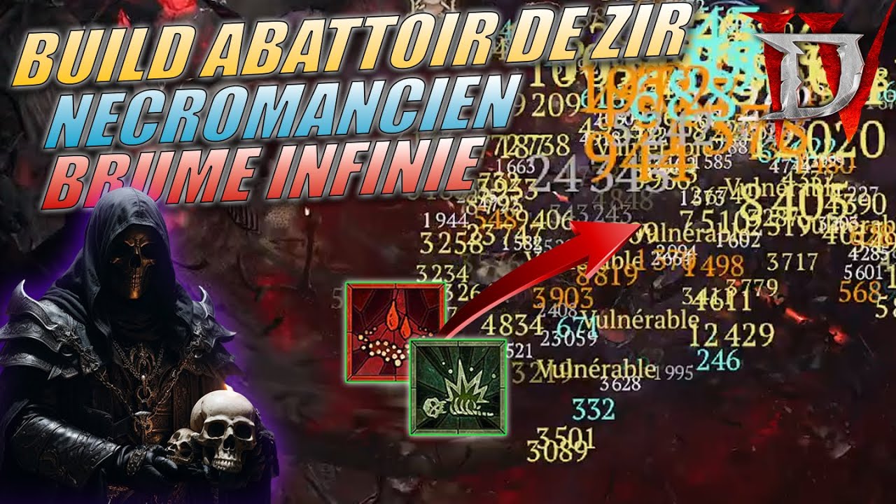 BUILD ABATTOIRE DE ZIR BRUME DE SANG INFINIE NECROMANCIEN - Diablo 4