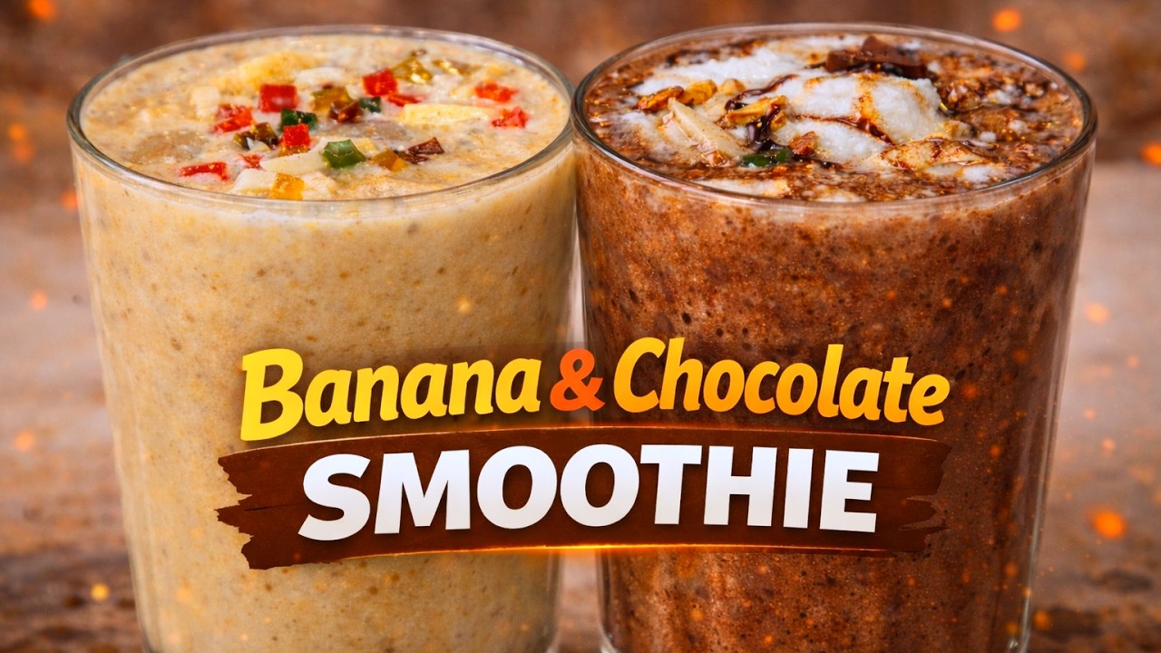 How To Make The Yummiest Banana & Chocolate Smoothie Ever - Smoothie Recipe