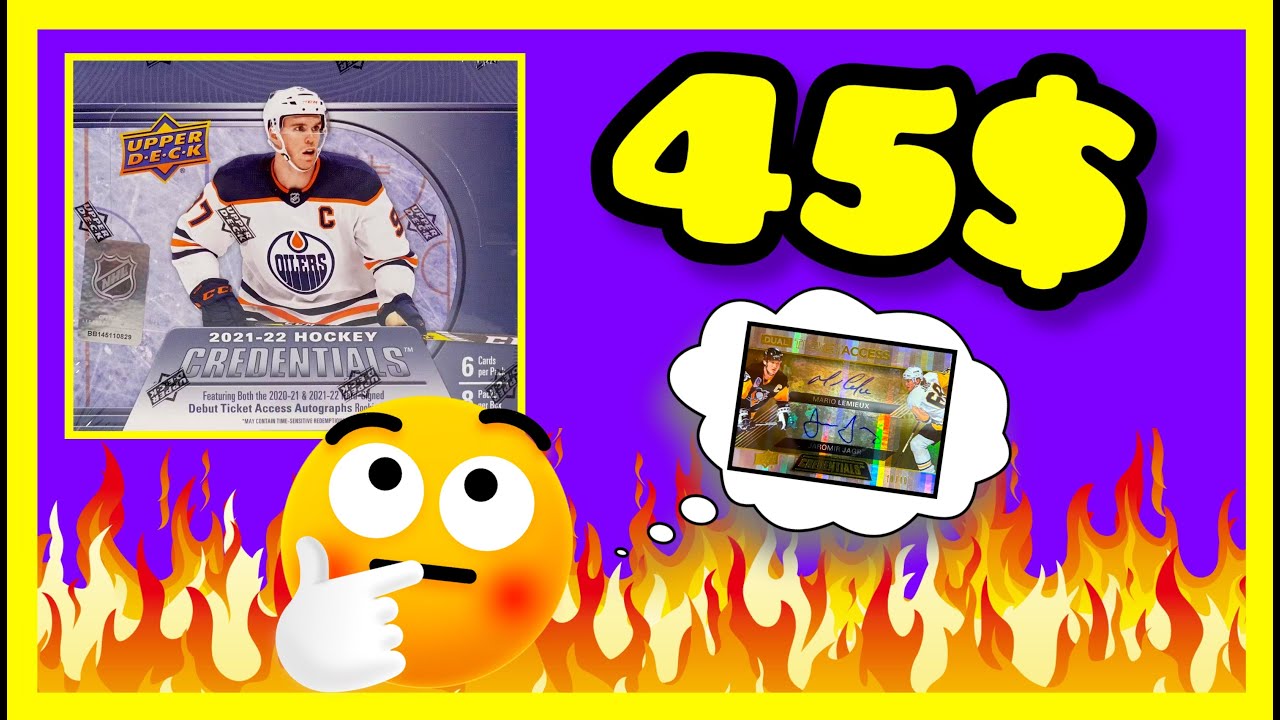 CASE HIT! 2021-22 Upper Deck Credentials Hockey Hobby Box Break (2024)