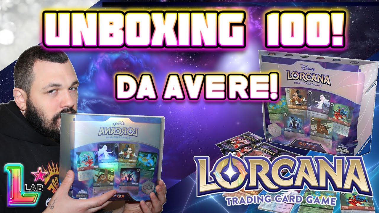 UNBOXING COLLECTOR'S 100- CHE PASSO AVANTI! #lorcanalab #lorcana #ita