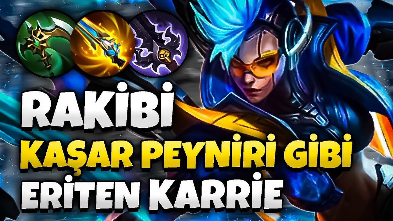 HİÇ KULLANILMAYAN ADC KARRİE İLE RAKİBİ KAŞAR PEYNİRİ GİBİ ERİTTİM! - Mobile Legends