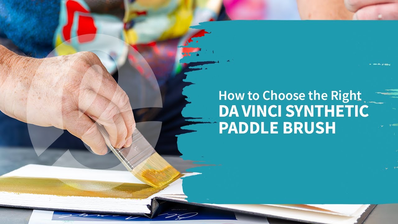 Как использовать синтетические кисти Da Vinci Paddle Brush &mdash; серии FIT, Synthetic Bristle и Impasto