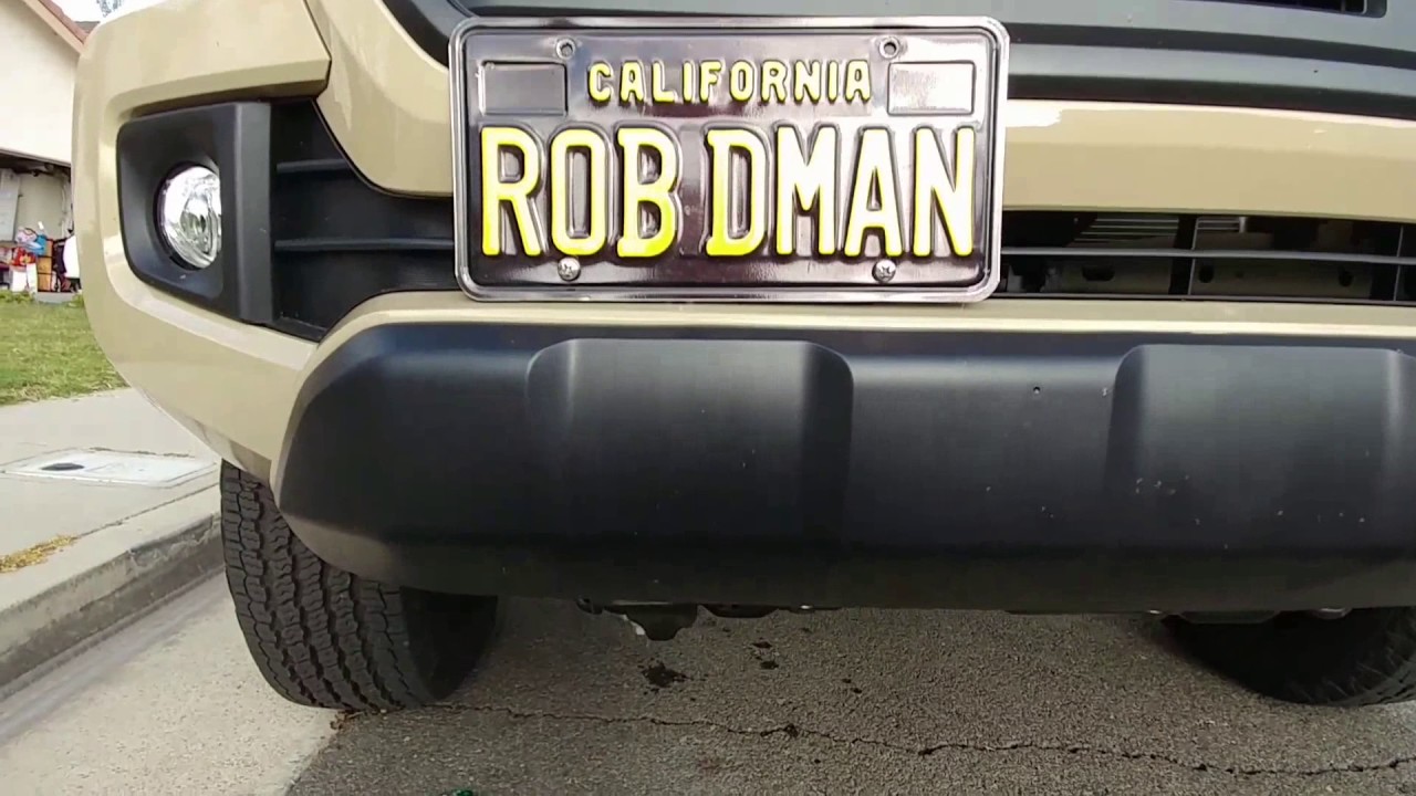 Toyota Tacoma no front drill license plate mount by Slybrackets review