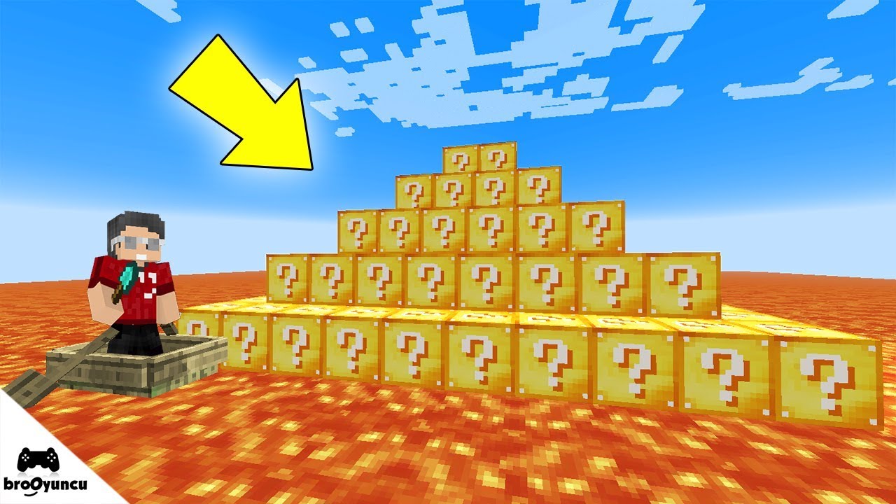 MİNECRAFT UZAY PİRAMİTİ ŞANS BLOKLARI