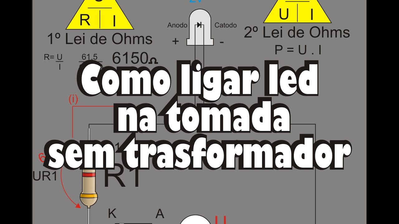 Como ligar led direto na rede 127v