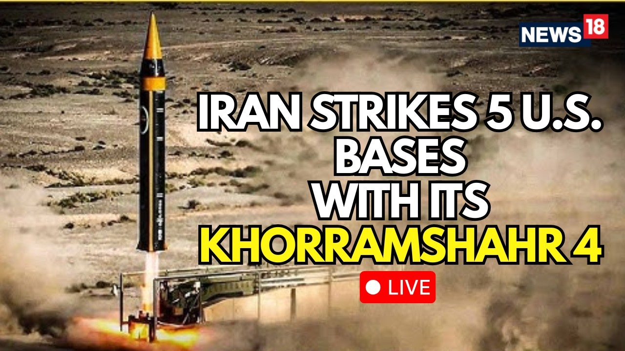 LIVE | U.S. Bases Under Fire: Iran Launches Khorramshahr‑4 Ballistic Missiles Across Region | N18L