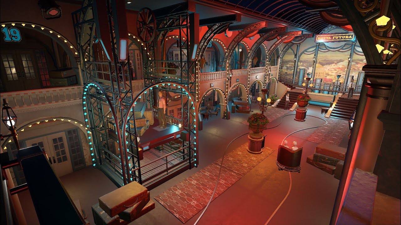Hotel Futura - dark ride - Future World 1899 (Planet Coaster)