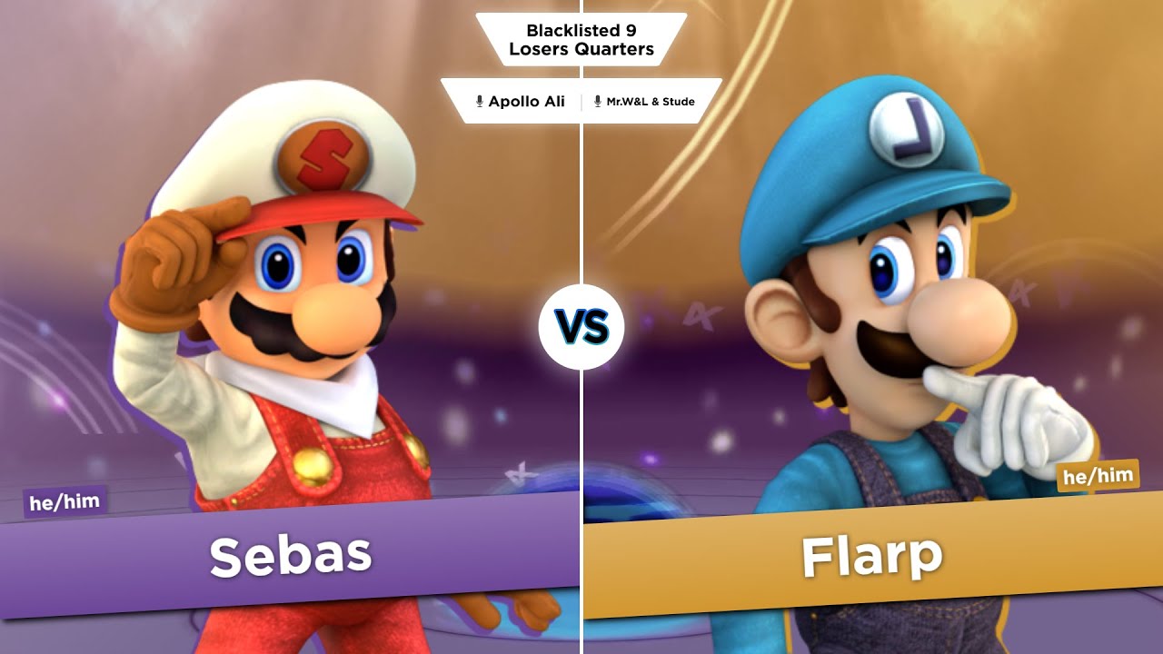Blacklisted 9 LQ - Sebas (Mario) vs Flarp (Luigi)