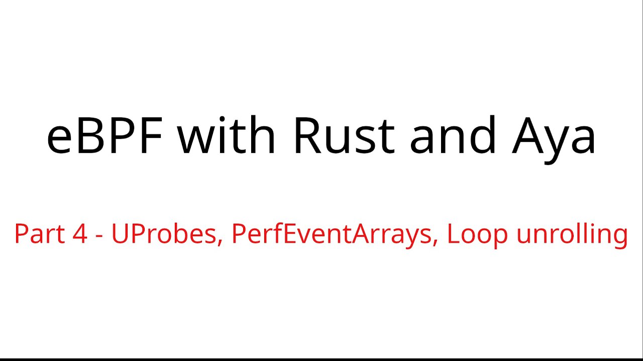 UProbes, PerfEventArrays, Loops - Snoop on SSL Data! - eBPF with Rust & Aya - Part 4