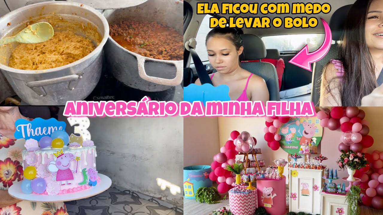 OS ÚLTIMOS PREPARATIVOS PARA O ANIVERSÁRIO/ GRAVEI HANNA LEVANDO O BOLO / FICOU MUITO LINDO