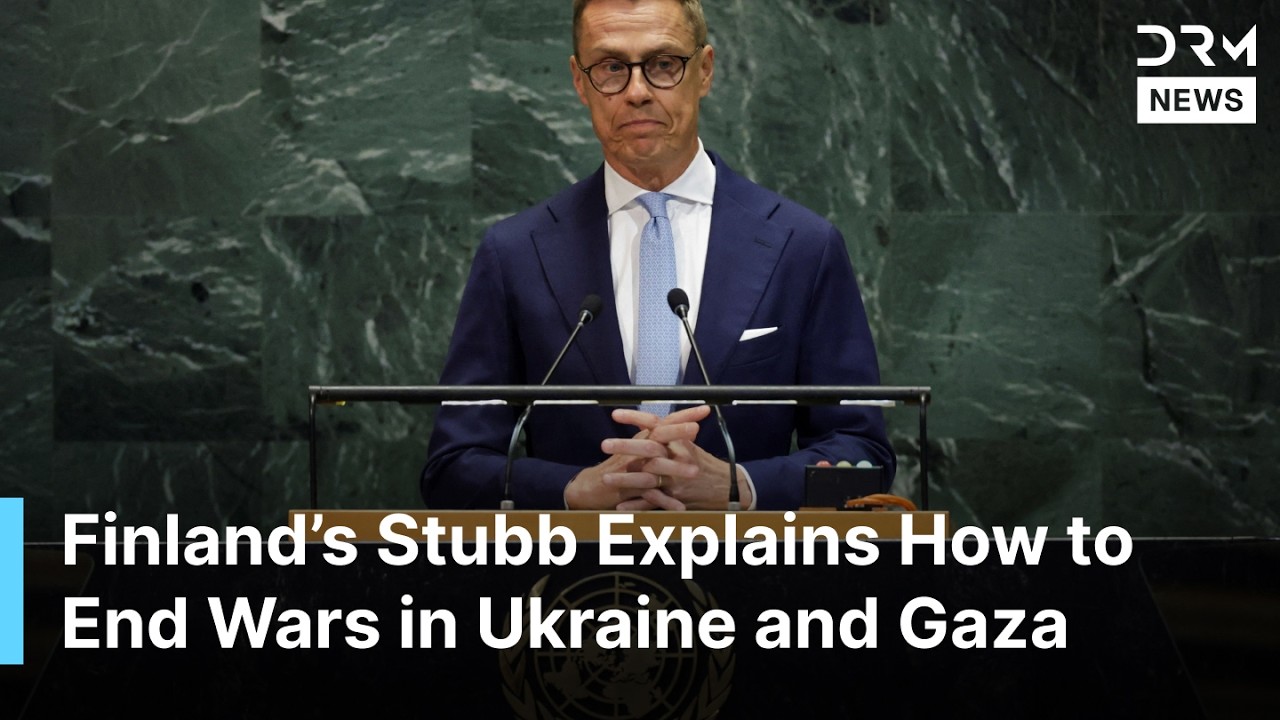 Finland&rsquo;s Stubb Explains How to End Wars in Ukraine and Gaza at UN General Assembly | AC1G