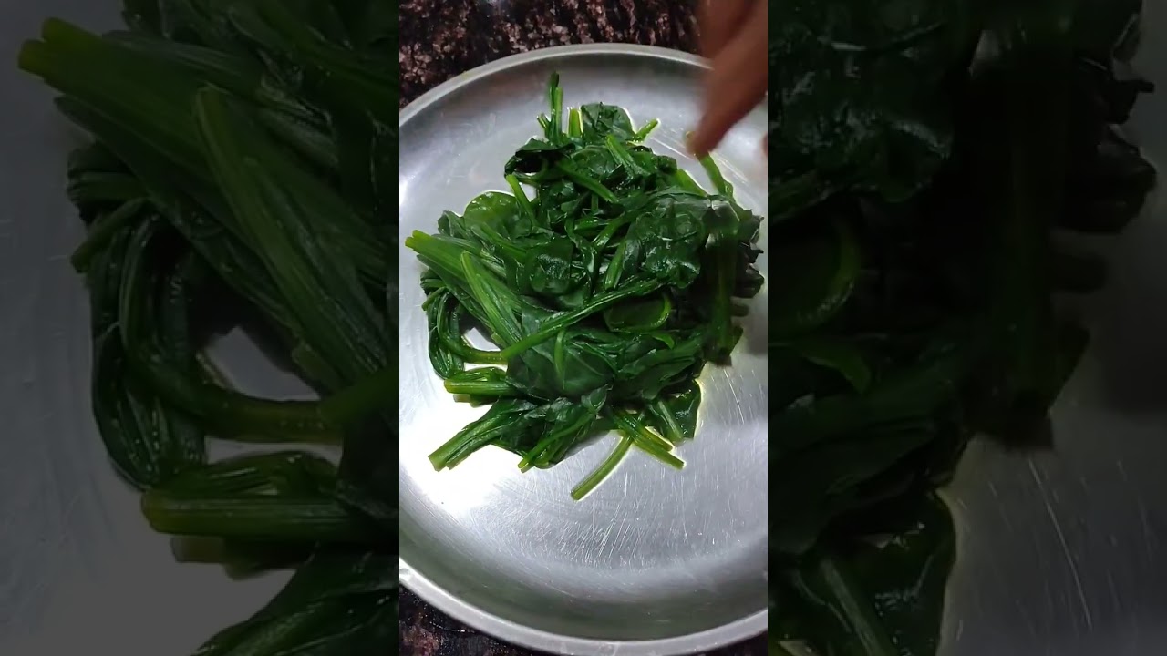 Palak Saag Recipe - Spinach Greens - How to make Palak Ka Saag#shorts #viral