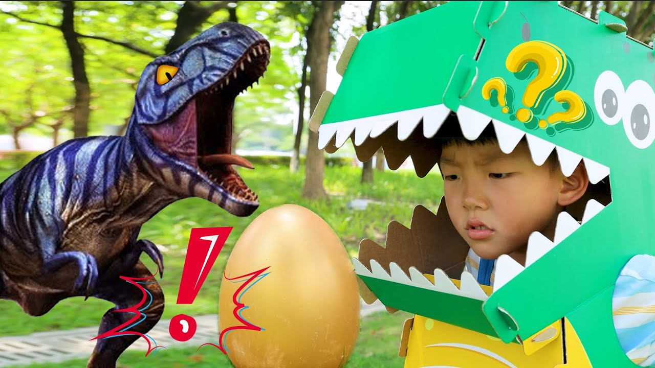 恐龍是誰的？明明意外發現恐龍蛋！Dinosaurs/ Videos Complication/GIGI Kids/ Challenge Video for Child