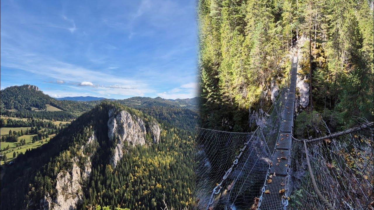Podul Suspendat , circuit spectaculos în Cheile Bicazului.  A breathtaking hike in Bicaz Canyon
