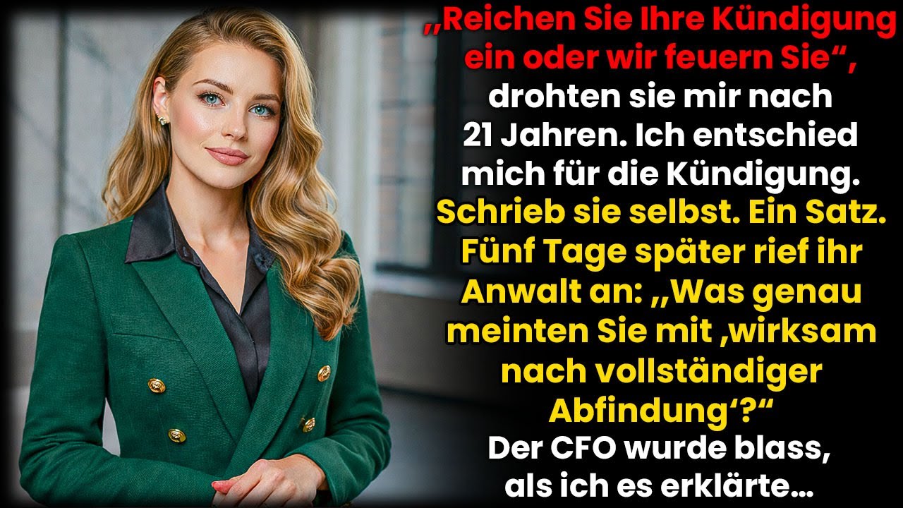 Nach 21 Jahren zwangen sie mich zur Kündigung – großer Fehler. Ihr Anwalt ruft nonstop