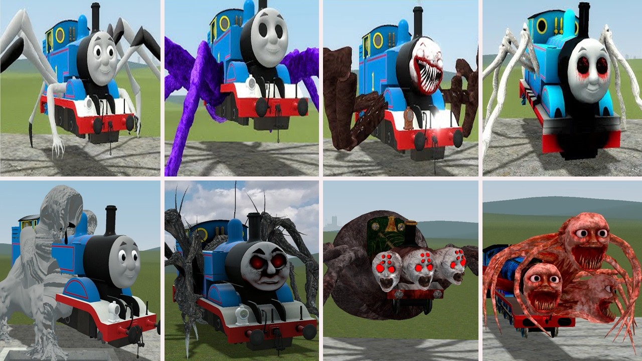 NEW UPDATE: Cursed Thomas and Friends Train Monster Battle in Garry's Mod part 34