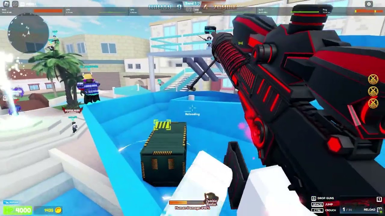 Infection Gunfight / Barrett destroy (BornBeast) vs Zombie