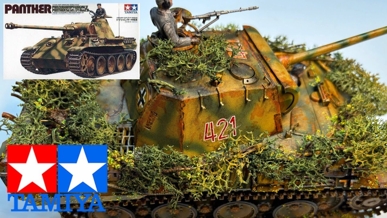 Tamiya - 1:35 Panther (PanzerKampfwagen V) - Complete Build & Weathering