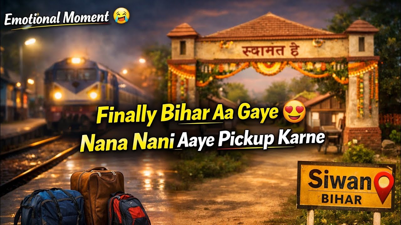 Finally Bihar Aa Gaye 😍 | Nana Nani Aaye Pickup Karne ❤️ (Emotional Moment)