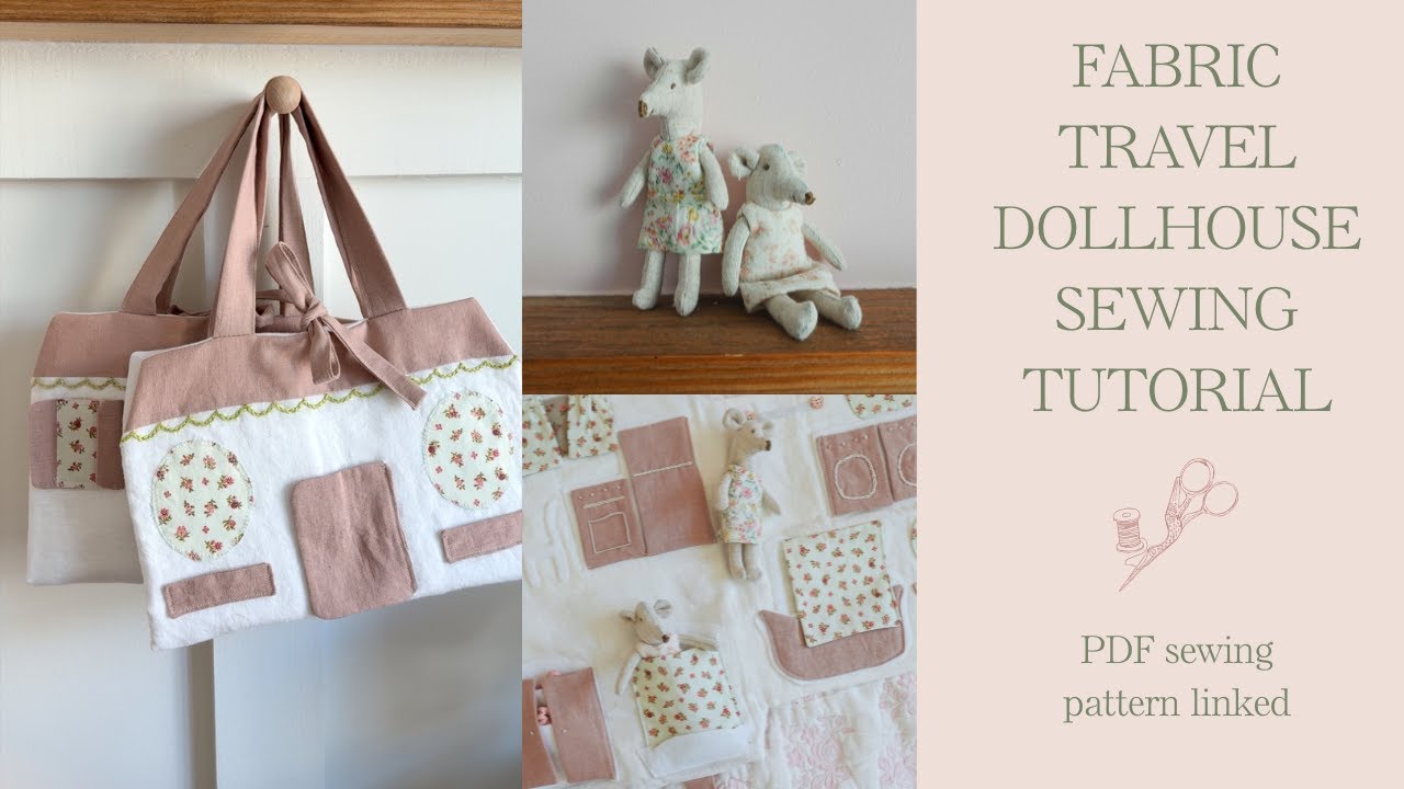 Fabric Dollhouse Sewing Tutorial