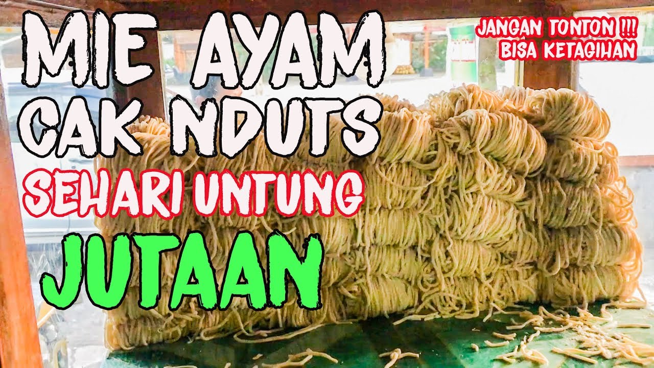 HARGA 10.000 !!! UNTUNG JUTAAN JUAL MIE AYAM CAK NDUT !! | CUMAN ADA DI JOGJA