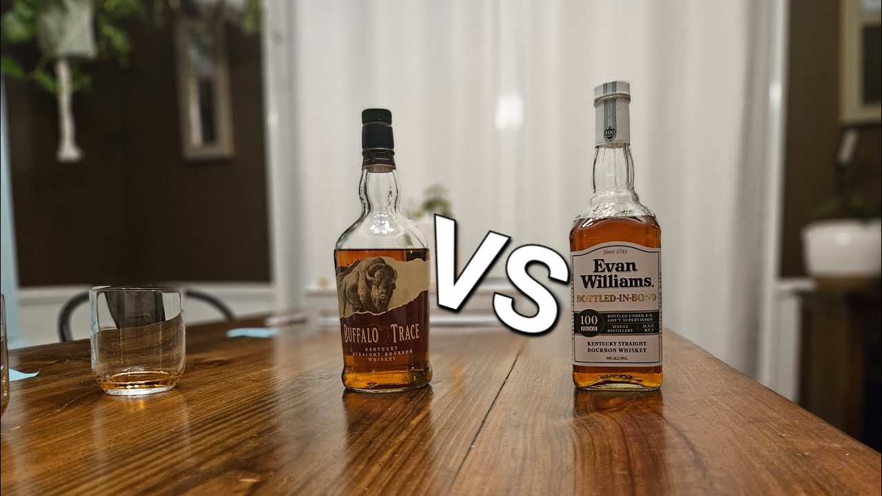 Buffalo Trace vs Evan Williams Bottled in Bond #bourbon #whiskey #buffalotrace  @Small-town-bourbon