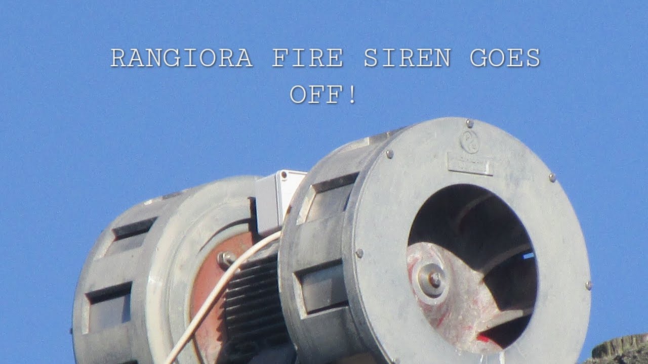 Rangiora Fire Siren Goes Off! - 24/5/25