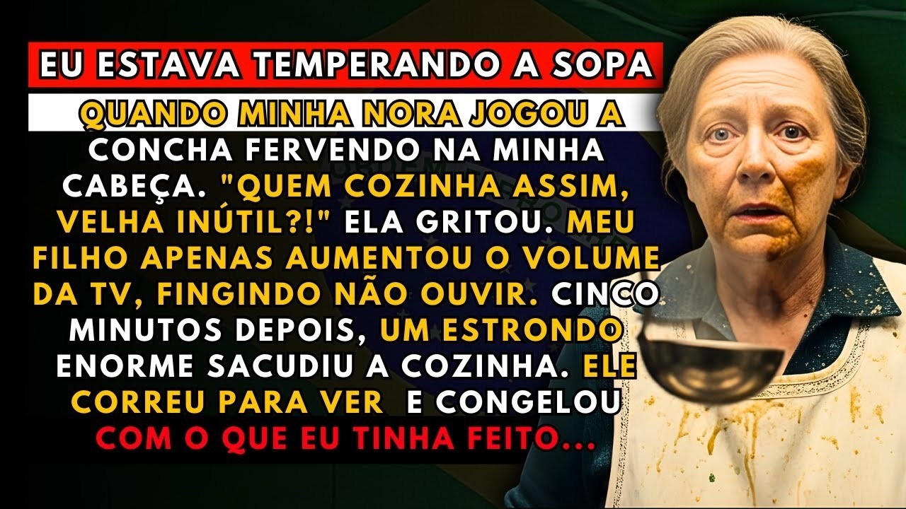 A HISTÓRIA REAL DESTA AVÓ👵Minha Nora Me Atingiu Com Uma Concha e Gritou  'Quem Cozinha Assim!'