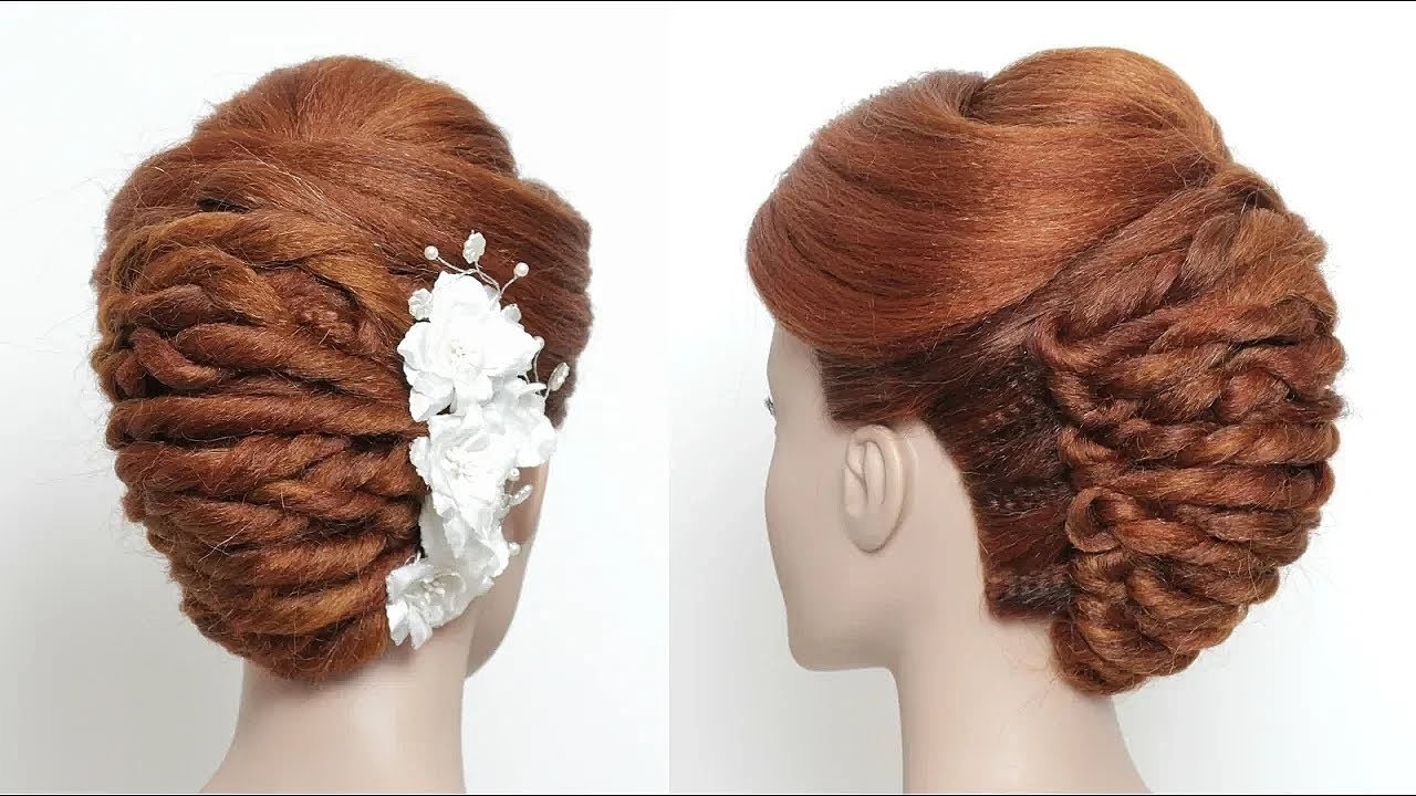 Wedding Updo Hairstyle Tutorial | Beautiful Bridal Bun For Long Hair