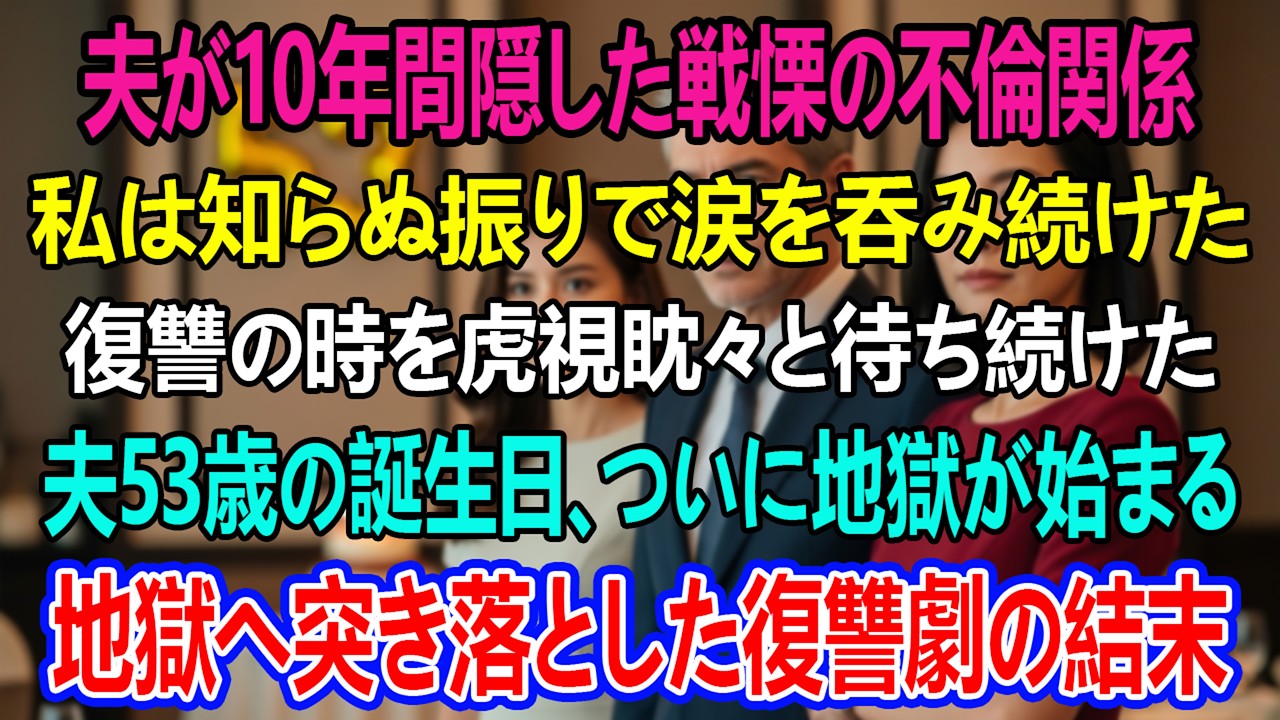 夫が10年間、部下と不倫していた。私は知らないふりを続けた。そして彼の53歳の誕生日――ついに、彼と愛人に代償を払わせた。