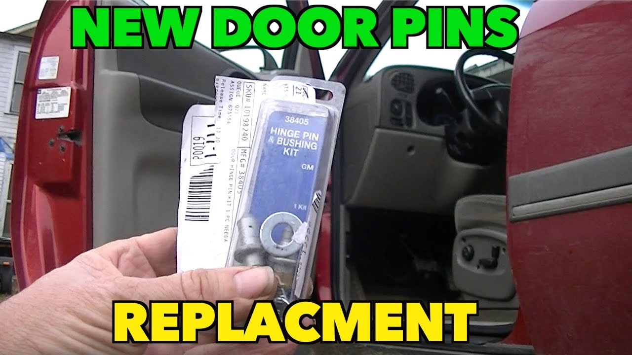 How to Replace Door Hinge Pins (detailed version) and fixing wind Noise. TrailBlazer.