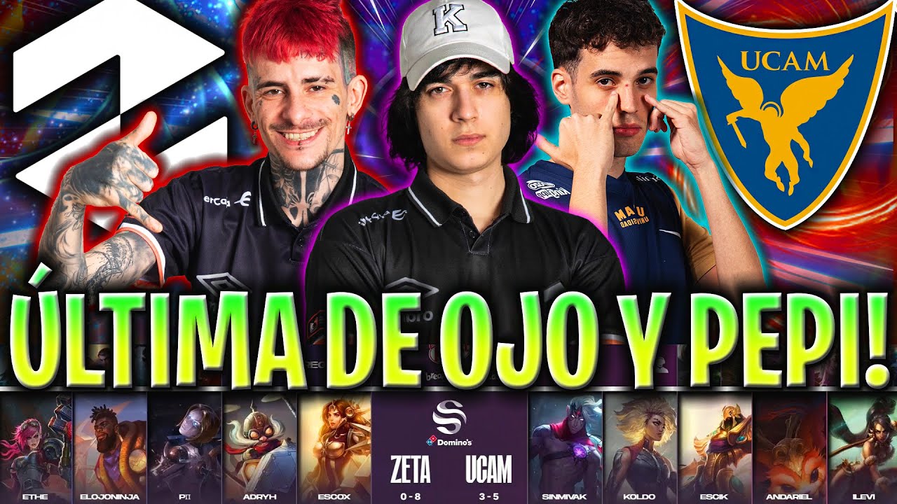 LA ÚLTIMA PARTIDA DE PEPINERO Y ELOJONINJA!😱 - ZETA vs UCAM SUPERLIGA DOMINOS INVIERNO 2025 LVP