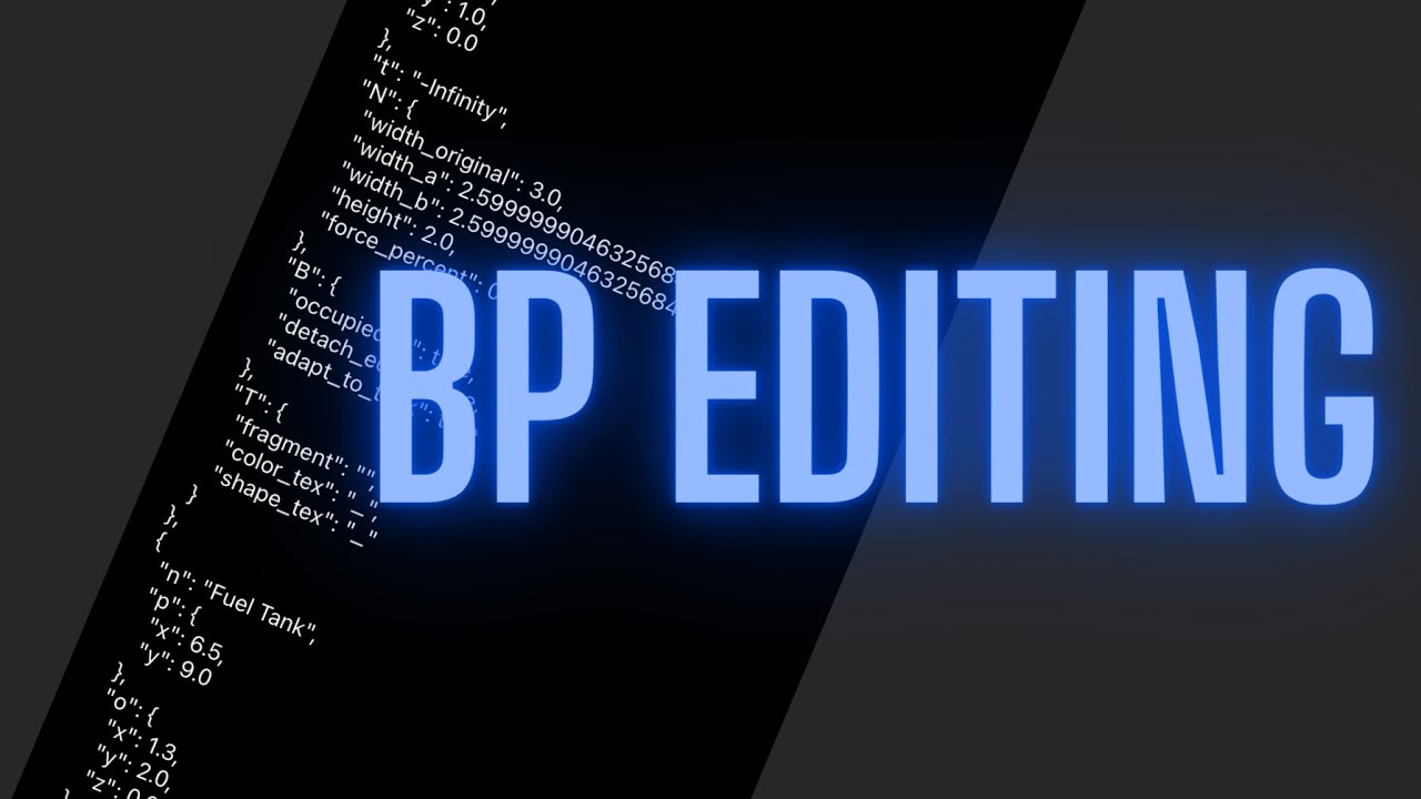 Как редактировать bp в sfs