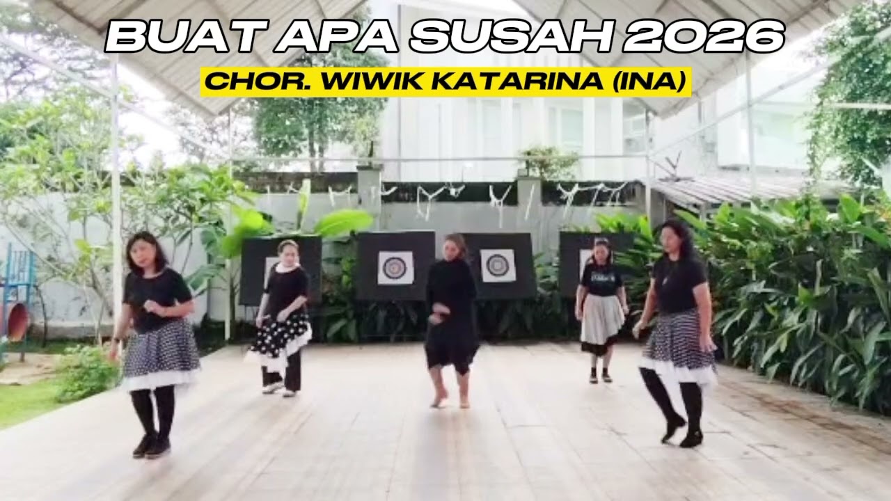 Buat Apa Susah 2026 | Line Dance | Demo | Chor. @wiwikkatarina9423 (INA)