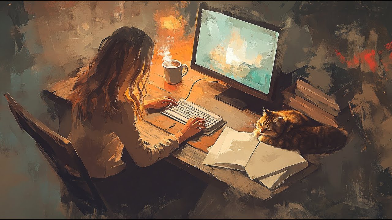 Sohbet +Study  with me (Beraber Çalışıyoruz) (müziksiz, ortam sesleri)