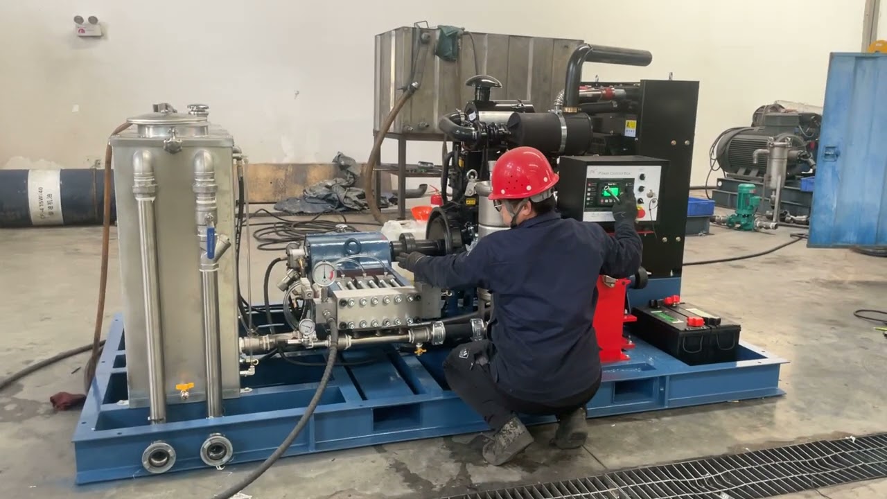 Ultra High Pressure Water Blaster Equipment For Heat Exchanger Pipe Tube Cleaning 1400BAR, 20000PSI