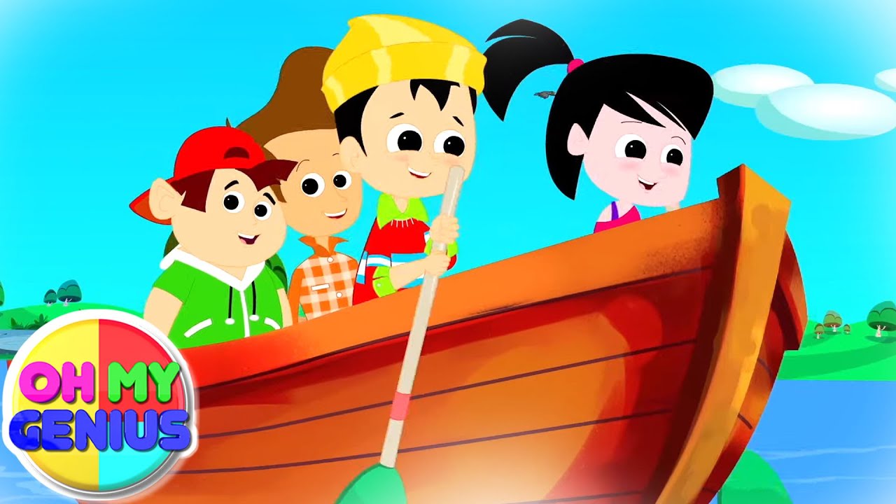 Boat Song | Row Row Row Your Boat | Nursery Rhymes & Baby Songs | Kids Songs with Oh My Genius