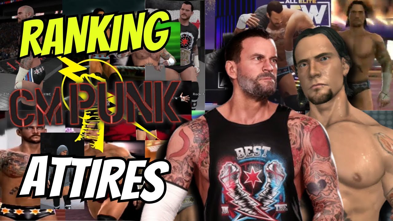 Ranking EVERY CM PUNK ATTIRE IN WWE GAMES!
