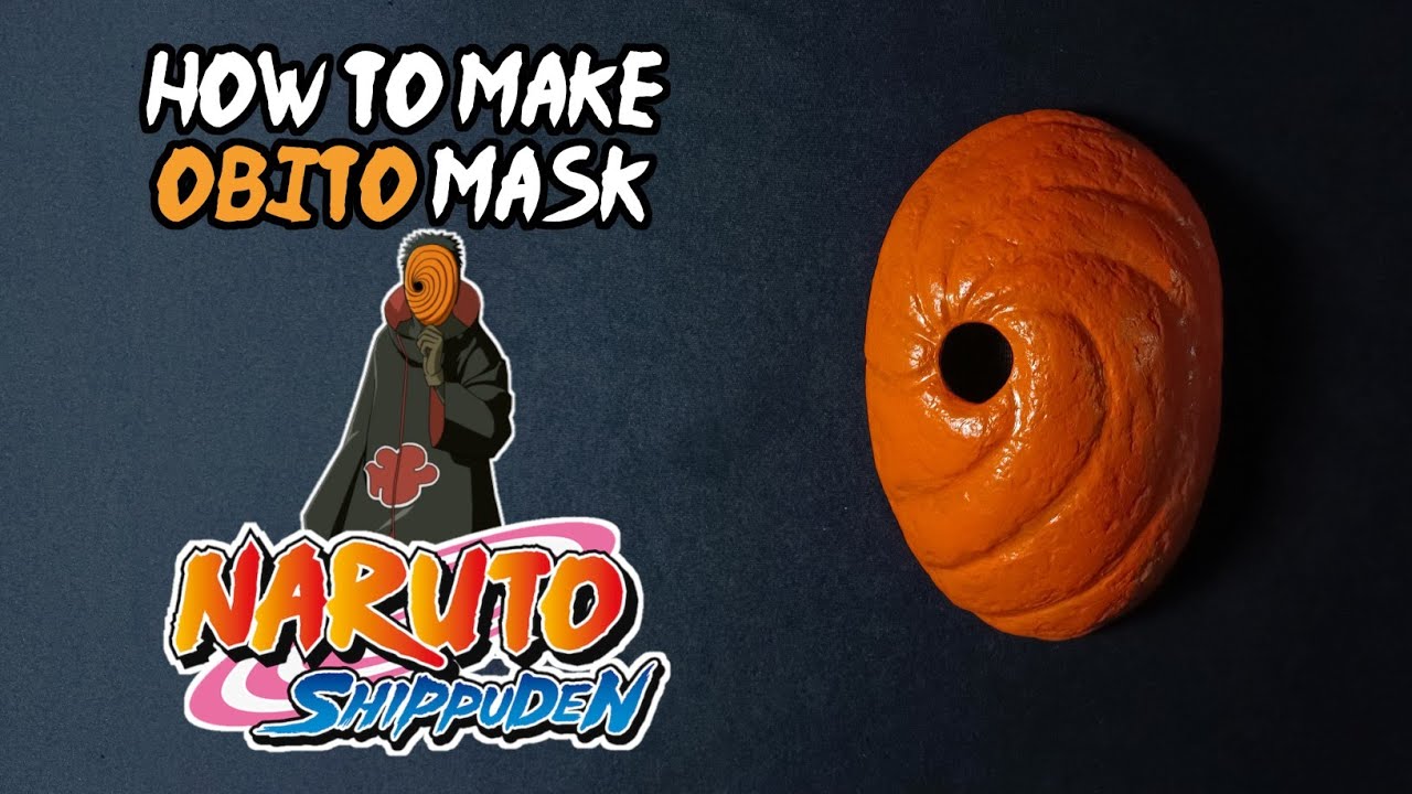 How to make Tobi/Obito mask form NARUTO | Cardboard Mask | #diymask