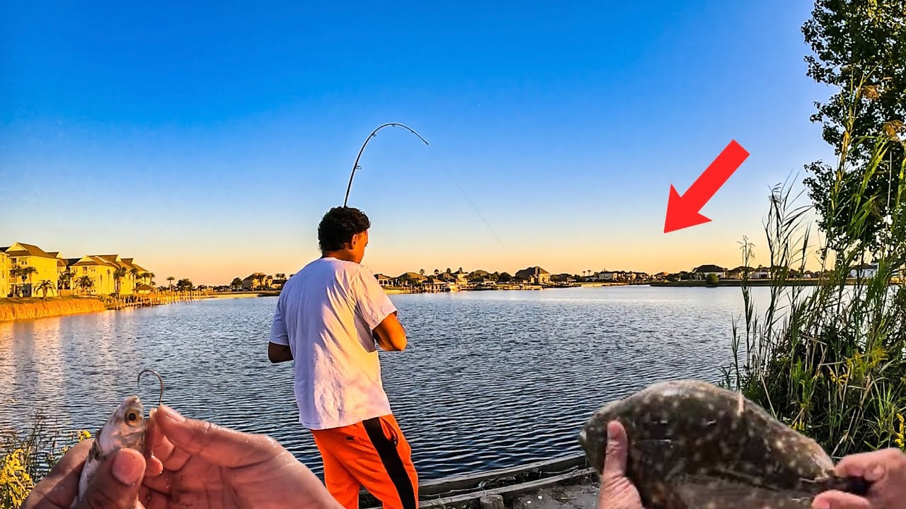 45 Minutes of Brackish Water Bank Fishing Lake Pontchartrain!