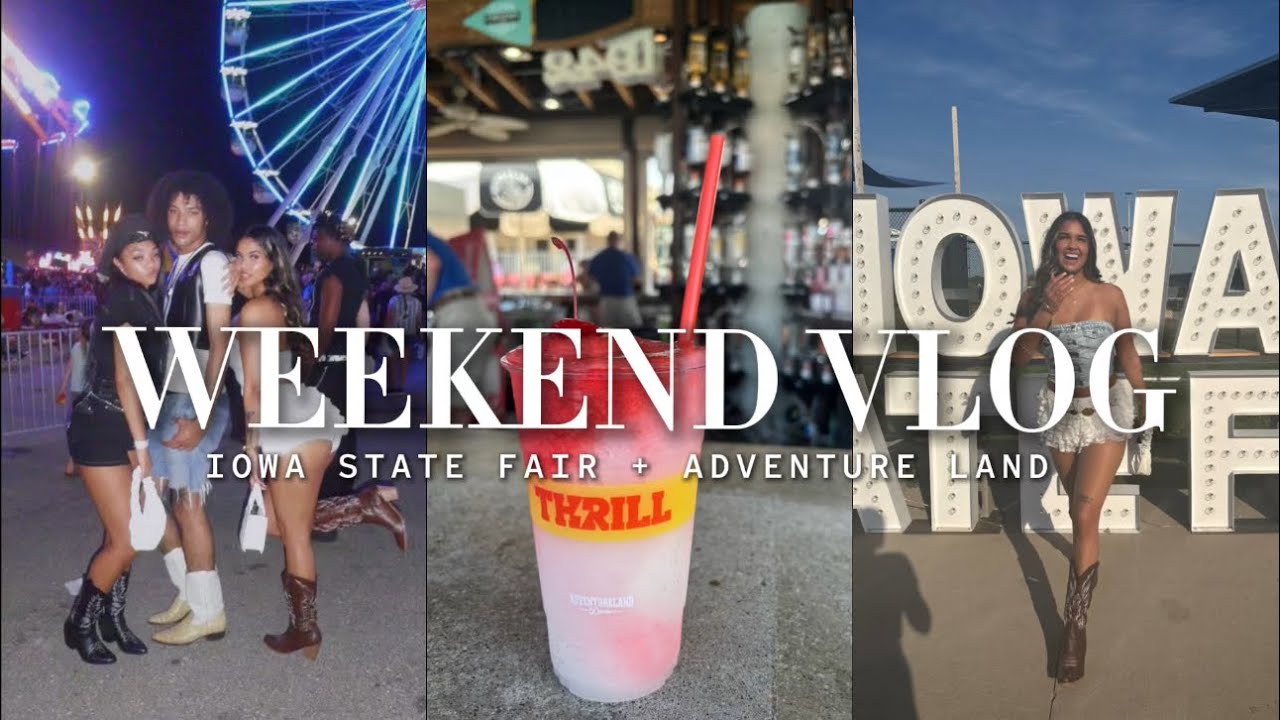 Iowa State Fair Vlog 🎡🍿 (ft. Adventureland!)