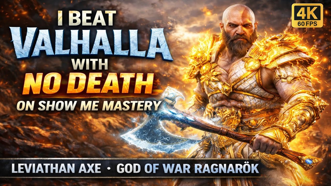 I Beat Valhalla With NO DEATH on Show Me Mastery | Leviathan Axe | God of War Ragnarök