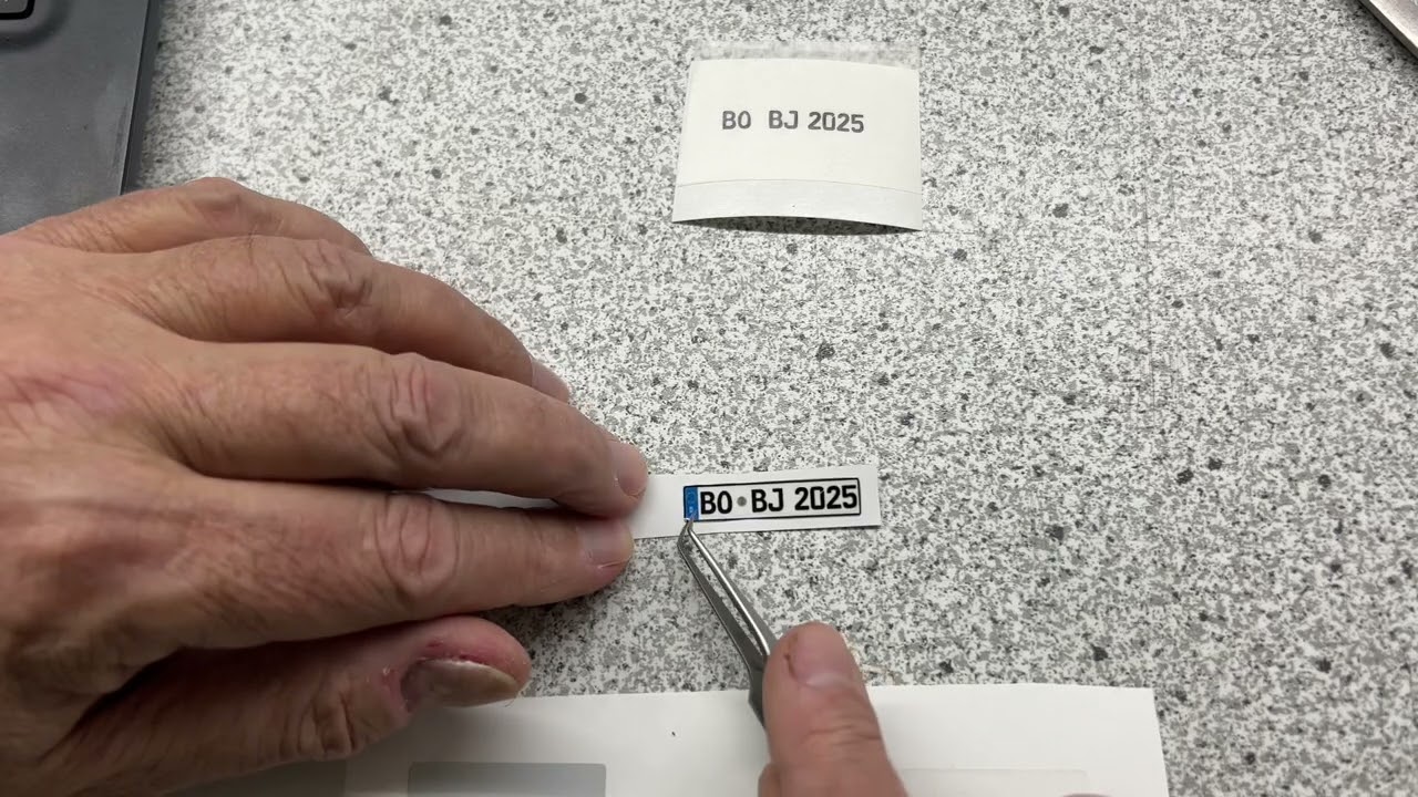 3D Kennzeichen selbst machen.