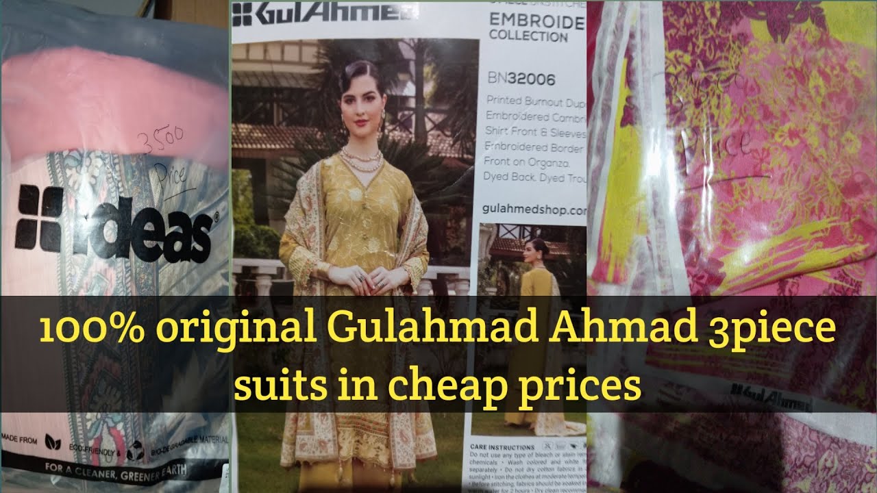 100% original Gulahmad 3 suits in cheap prices#03349127398