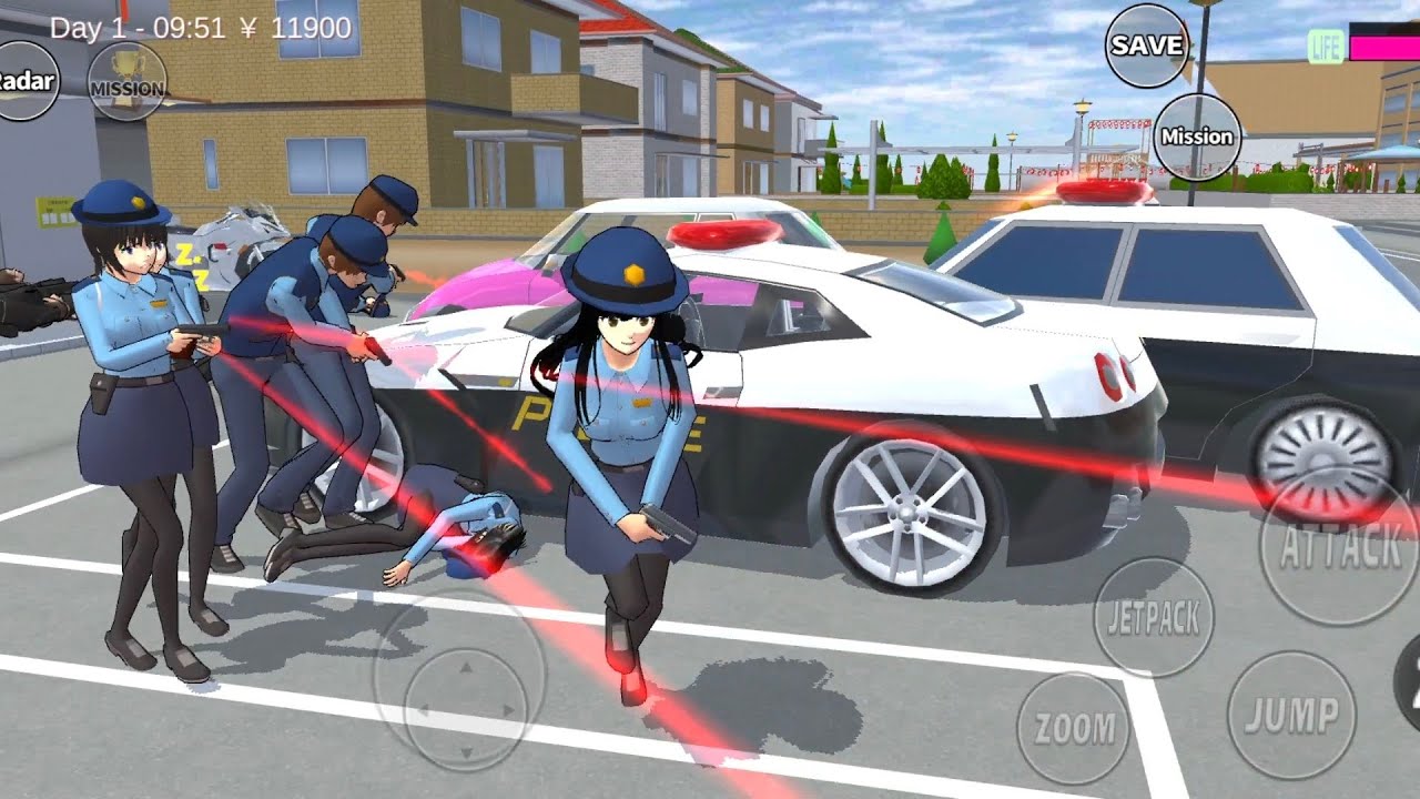 THE POLICE KOBAN PART 17 🚔‼️ATTACK A BOSS YAKUZA HIMAWARI || TUTORIAL SAKURA SCHOOL SIMULATOR
