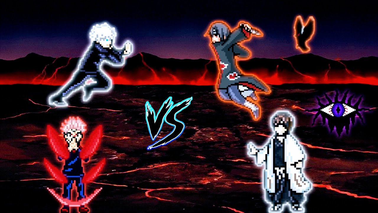 Limitless Gojo & Sukuna 1.6.1 VS Captain Aizen(New) & Itachi S1 OP in Jump Force Mugen