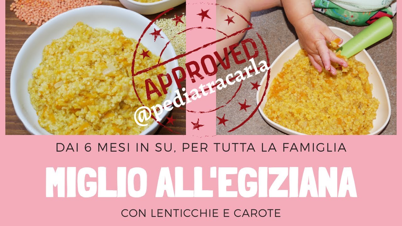 MIGLIO ALL'EGIZIANA | RICETTA FACILE ideale dallo SVEZZAMENTO | dai 6 mesi in su
