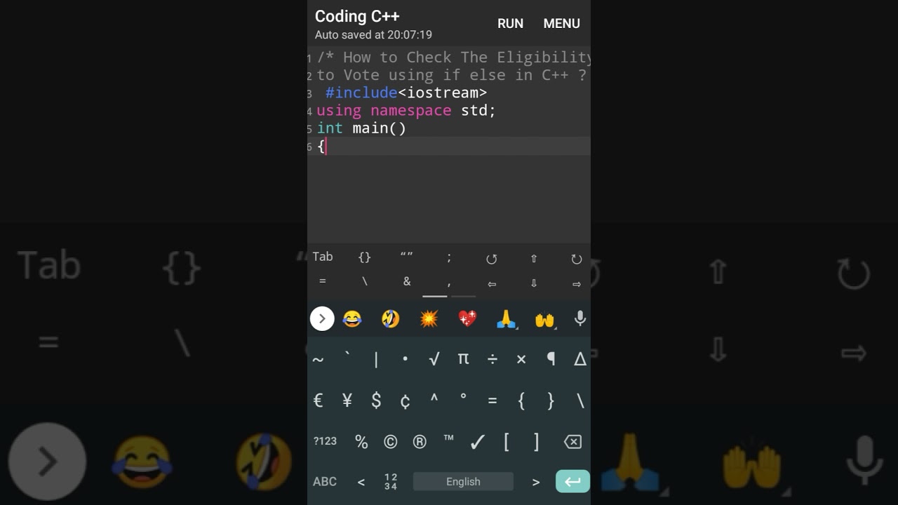 How to Check the Eligibility to Vote using if else in C++?#cpp #cpptutorial#c++ #cplusplus #ctuorial